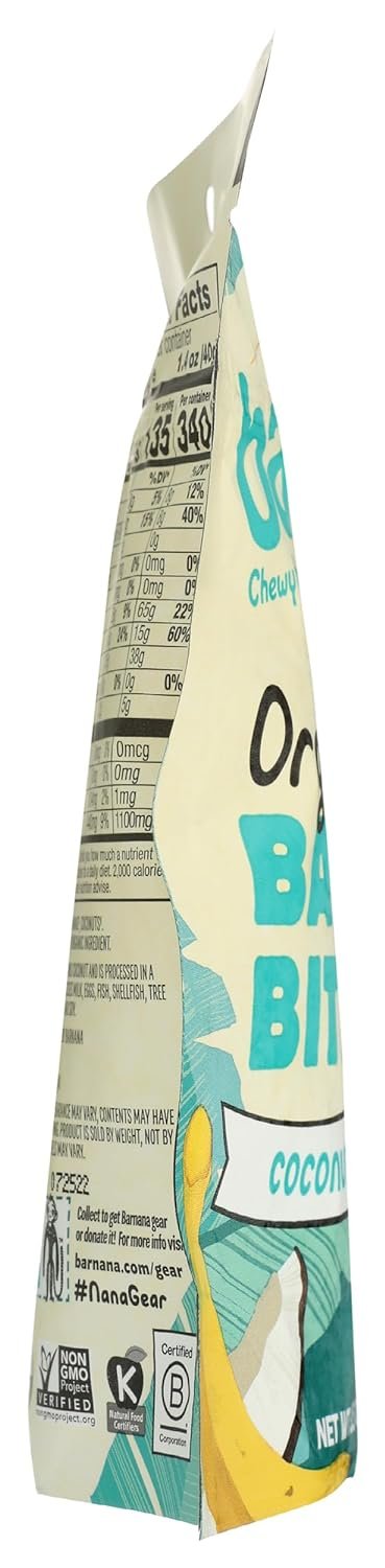 Barnana Organic Coconut Banana Bites, 3.5 OZ