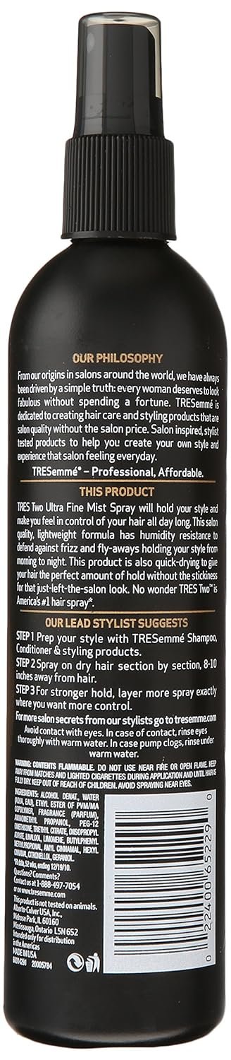 Tresemme Ultra Fine Frizz Control Flexible Hold Women's Hairspray, 10 fl oz