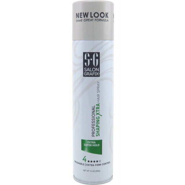 Salon Grafix Extra-Super Hold Hairspray - Shaping Control and Fast Drying Formula for the Ultimate in Hold and Shine - Salon-Quality Hair Spray for Dramatic Styles and Adding Volume to Your Hair