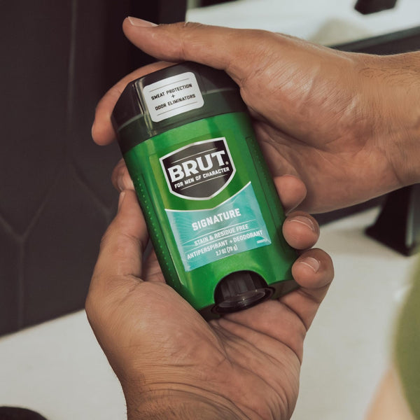 BRUT The Modern Man Antiperspirant + Deodorant with Stain Shild Signature Scent, 48h Protection, 2.7 Oz
