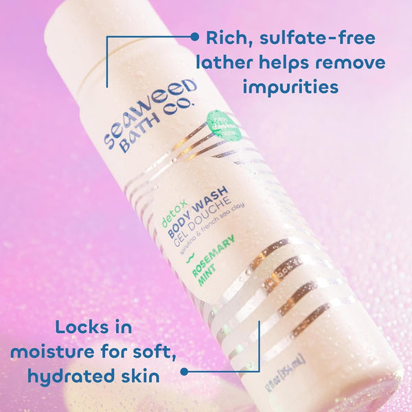 Seaweed Bath Co. Body Wash, Shower Gel for Men & Women, Vegan, Paraben Free, Sulfate Free, Cruelty Free