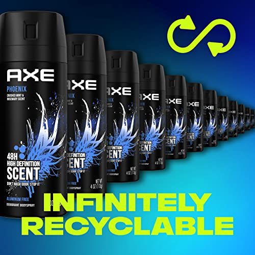 AXE Body Spray Deodorant Phoenix for Long Lasting Odor Protection Deodorant for Men Formulated Without Aluminum 4.0 oz