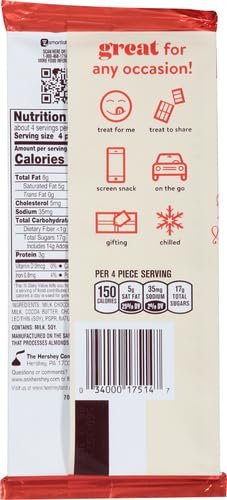 Hershey Company Symphony XL Creamy Milk Chocolate Bar, 4.25 oz