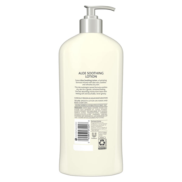 Suave Skin Solutions Body Lotion Soothing With Aloe 18oz