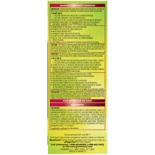 Garnier Nutrisse Nourishing Hair Color Creme, 42 Deep Burgundy (Black Cherry) (Packaging May Vary)