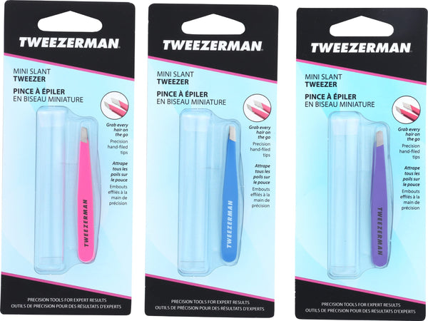 Tweezerman, Tweezers Slanted Mini, 1 Count