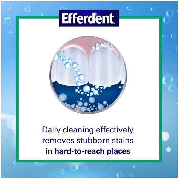 Efferdent Denture Cleanser Tablets, Fresh & Clean, 126 Tablets