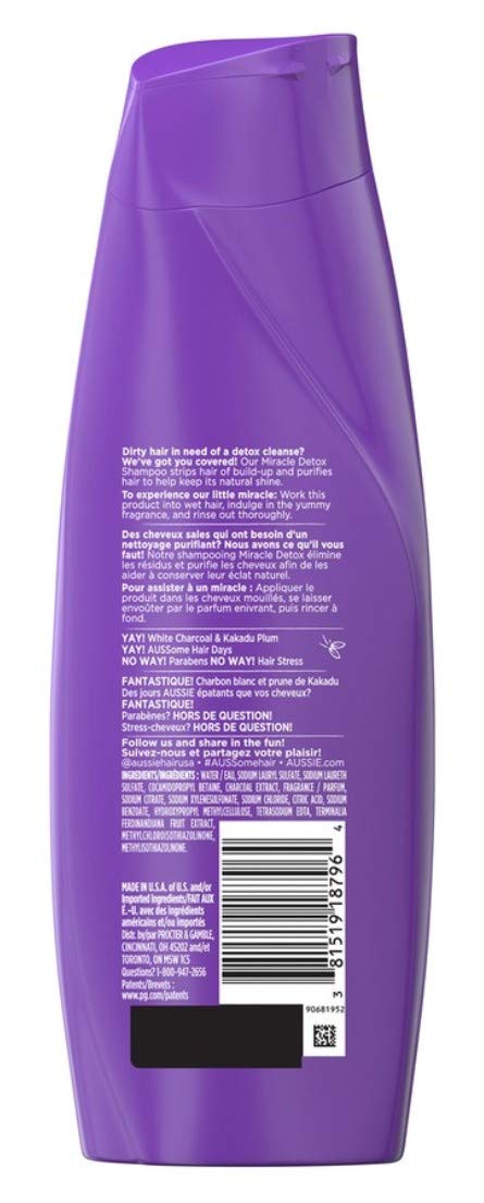 P&G-Aussie Shampoo Miracle Detox (360ml) , 12.1 Fl Oz
