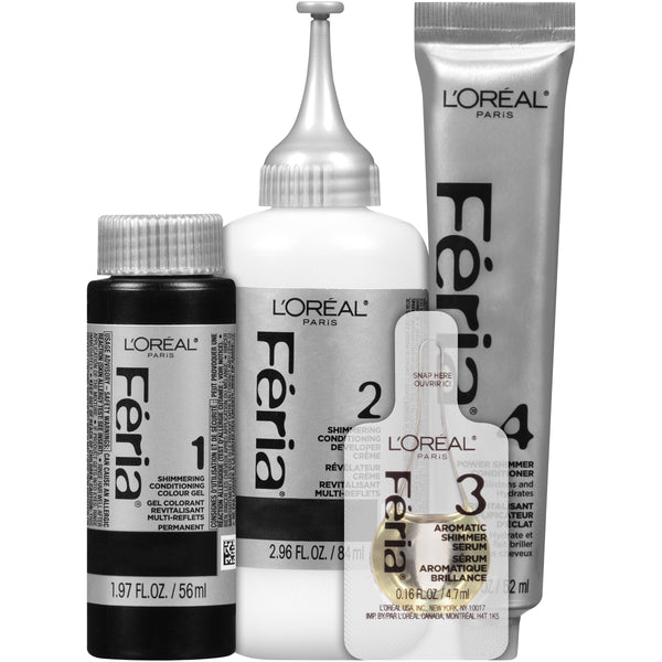 L'Oréal Paris Feria Multi-Faceted Shimmering Permanent Hair Color, 40 Espresso (Deeply Brown), 1 kit Hair Dye
