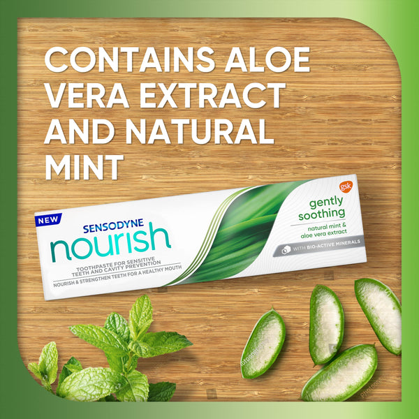 Sensodyne Nourish Gently Soothing Sensitive Toothpaste, 4 oz/Exp. 12/2023
