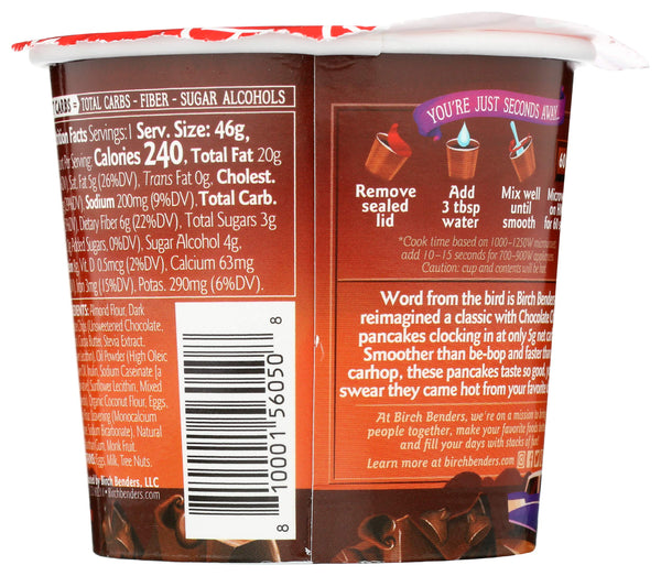 Birch Benders Chocolate Chip Pancake Cup, 1.62 OZ