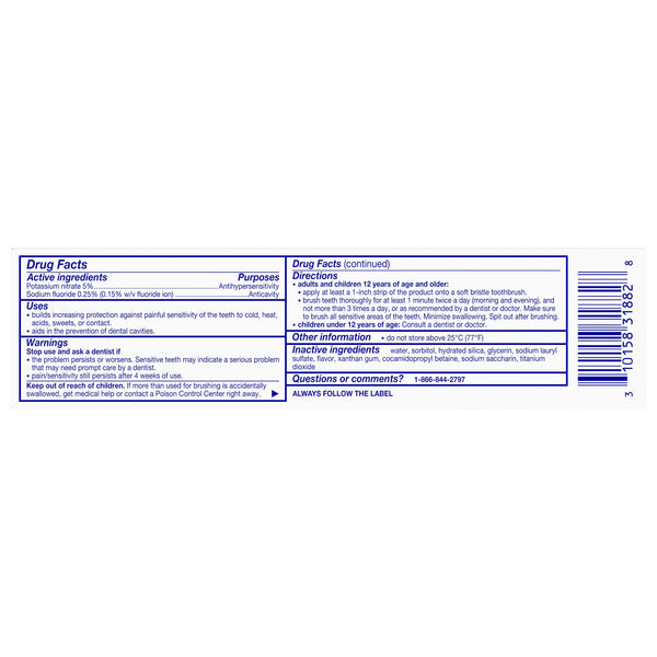 Sensodyne Nourish Healthy White Sensitive Toothpaste, 4 Oz/Exp. 12/2023