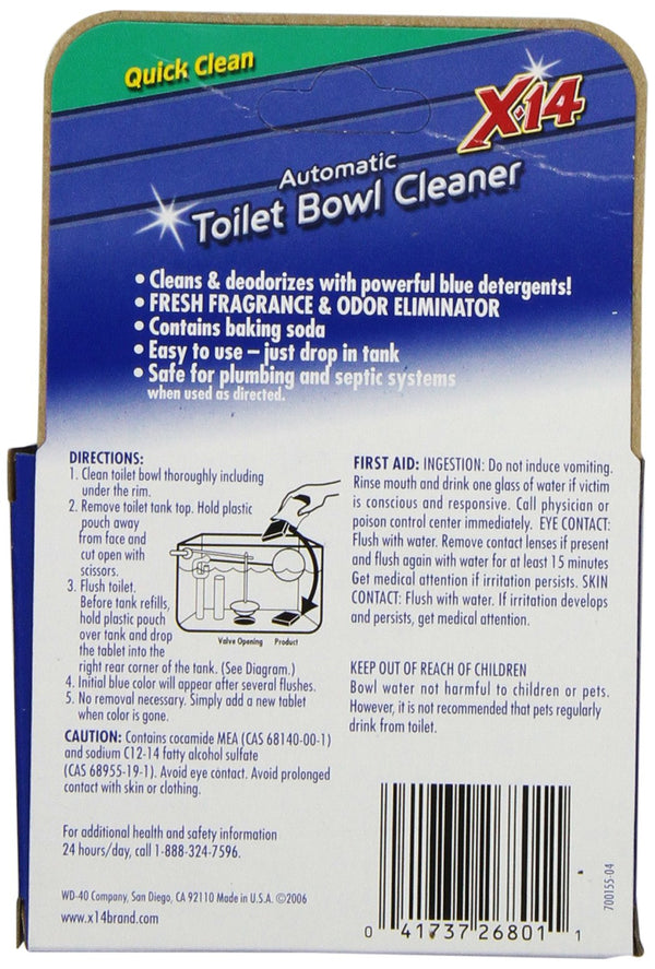 WD-40 X-14 Blue Automatic Bowl Clean plus fragarance, 1.6 oz