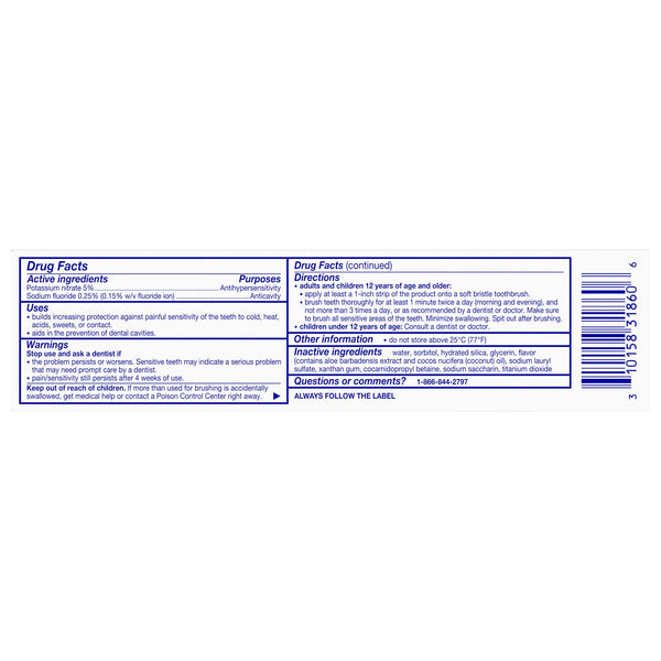 Sensodyne Nourish Gently Soothing Sensitive Toothpaste, 4 oz/Exp. 12/2023