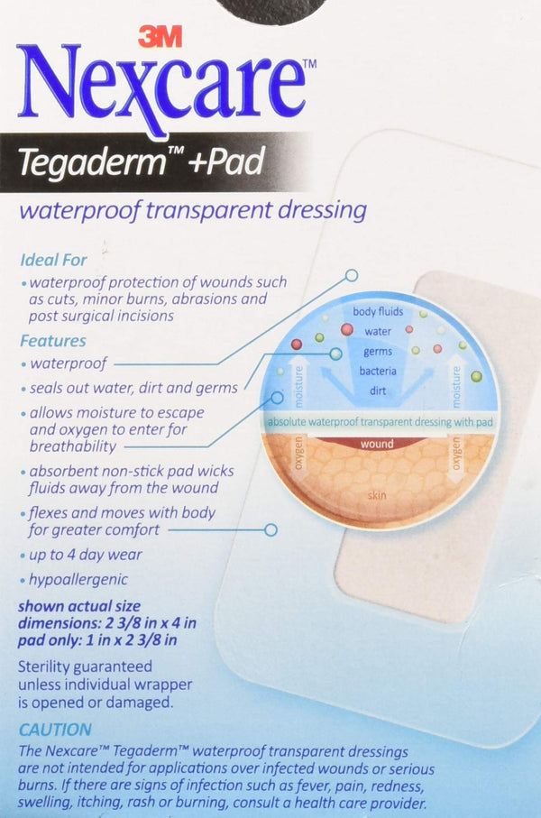 Nexcare(TM) Premium Soft Cloth Adhesive Pad, H3564, 2 3/8 in x 4 in, 5 ct.