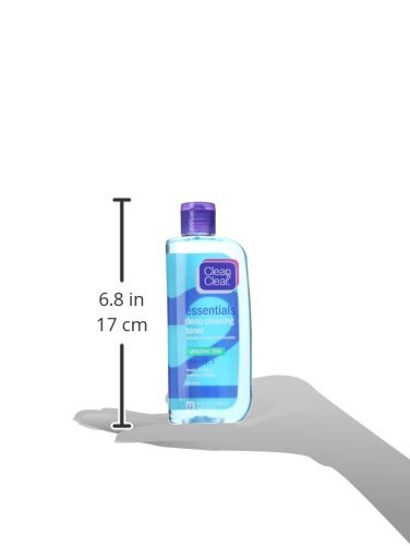 Clean & Clear Essentials Deep Cleaning Face Toner with Salicylic Acid Acne Medicine, Oil-Free Facial Toner for Sensitive & Acne-Prone Skin Care, 8 fl. oz