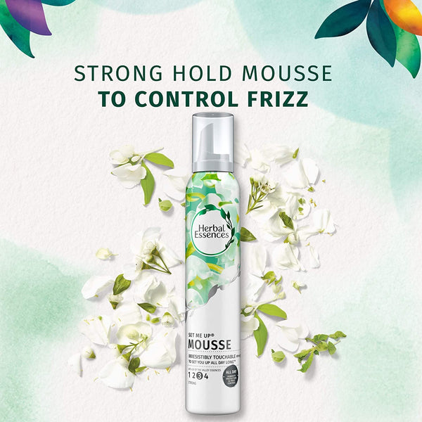 Herbal Essences Set Me Up Mousse for Unisex, Extra Hold, 6.8 oz