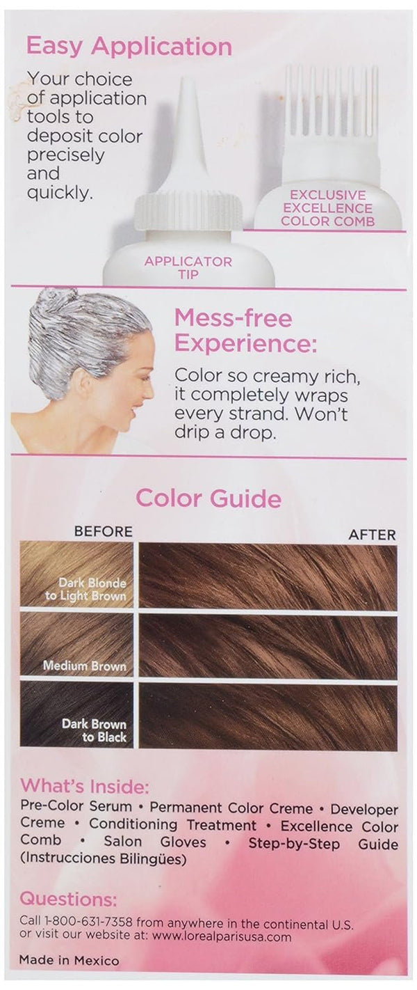 L'Oreal Excellence #5Rb Medium Red Brown Hair Color, 1 ct