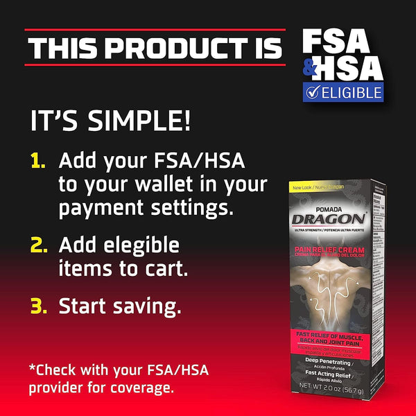 Dragon Ultra Strength Pain Relief Cream for Muscle, Back, Arthritis and Joint Pain, Deep-Penetrating & Fast-Acting Topical Rub with Analgesic Camphor & Menthol , 2 Ounce