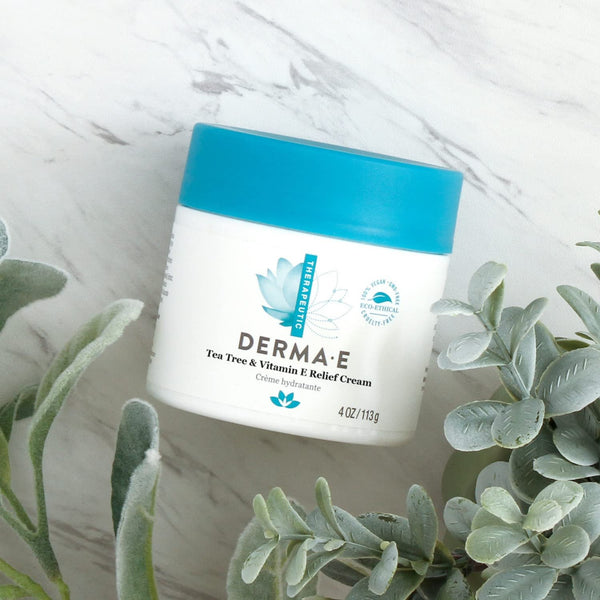 Derma E Tea Tree and Vitamin E Relief Cream, 4oz