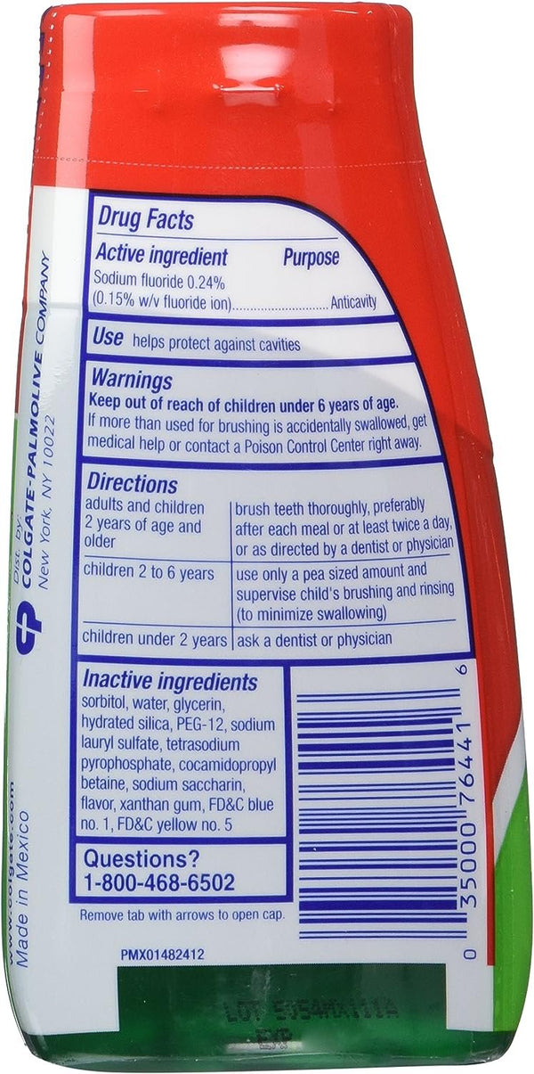 Colg 2n1 Watermelon Paste Size 4.6 O Colgate Kids Watermelon 2-in-1 Toothpaste & Mouthwash