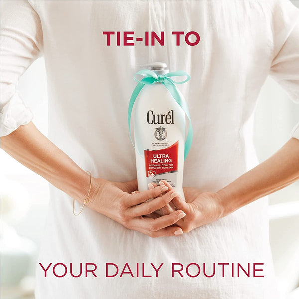 Curél Ultra Healing Body Lotion, Moisturizer for Extra Dry Skin, Body and Hand Lotion with Advanced Ceramide Complex and Hydrating Agents, for Tight Skin, 13 Ounces