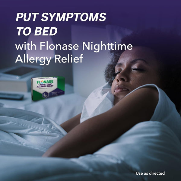Flonase Nighttime Allergy Relief Tablets, Up to 6 Hours of Allergy Medicine - 36 Coated Tablets