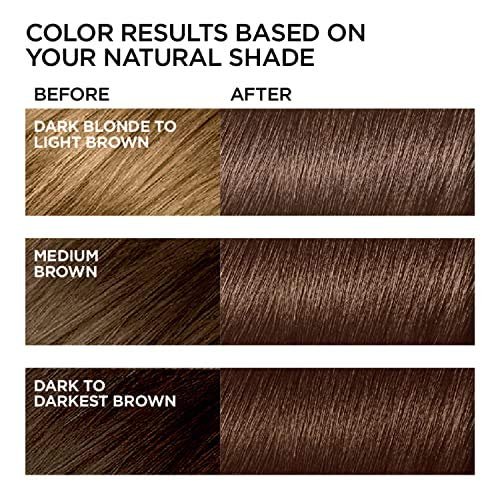 L'Oreal Paris Feria Multi-Faceted Shimmering Permanent Hair Color, 50 Havana Brown (Medium Brown), 1 Kit