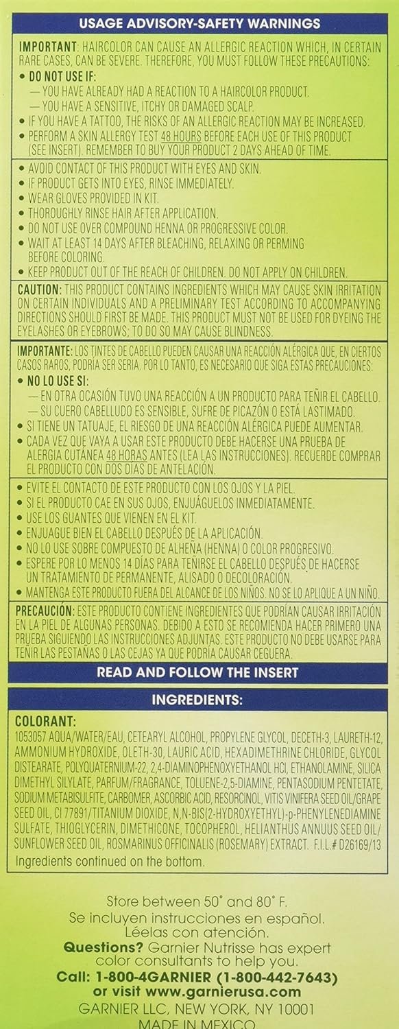 Garnier Hair Color Nutrisse Ultra Color Nourishing Creme, BR2 Dark Intense Burgundy (Passion Fruit) Red Permanent Hair Dye, 2 Count (Packaging May Vary)