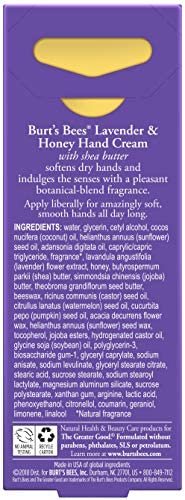 Burt's Bees Lavender & Honey Hand Cream with Shea Butter, 1 Oz (Package May Vary)
