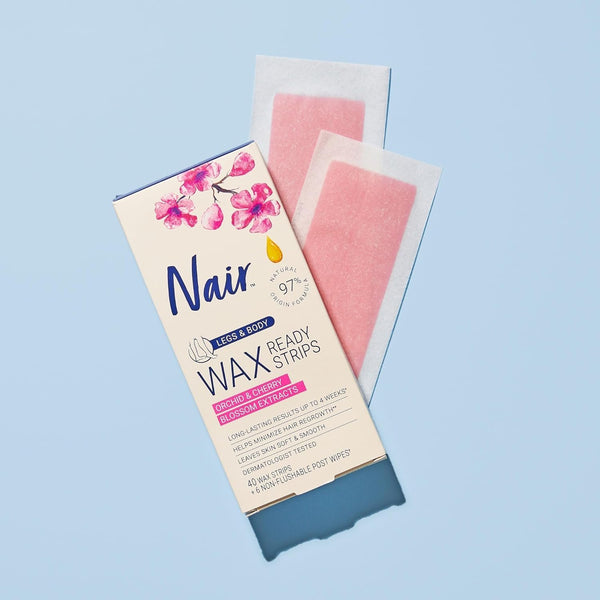 Nair Hair Remover Wax Ready- Strips 40 Count Legs/Body by Nair