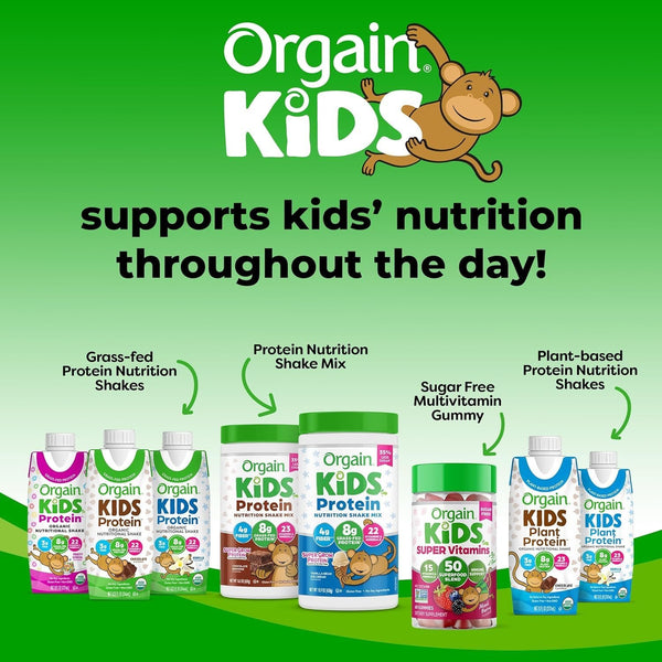 Orgain Orgain Organic Kids Nutritional Vegan Plant Protein Shake Pack of 12