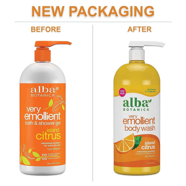 Alba Botanica Very Emollient Bath & Shower Gel, Honey Mango, 32 Oz