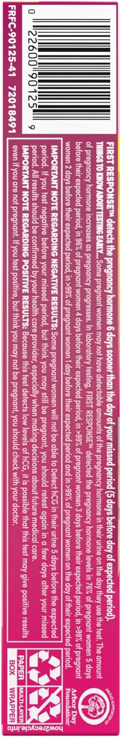 First Response Early Result Pregnancy Test, 2 Pack (Packaging & Test Design May Vary)