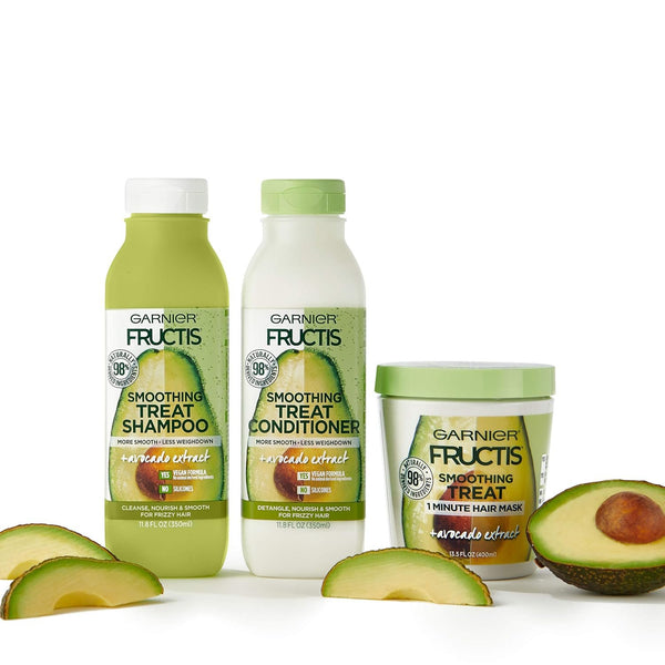 Garnier Fructis Smoothing Treat 1 Minute Hair Mask with Avocado Extract Fl Oz Pack of
