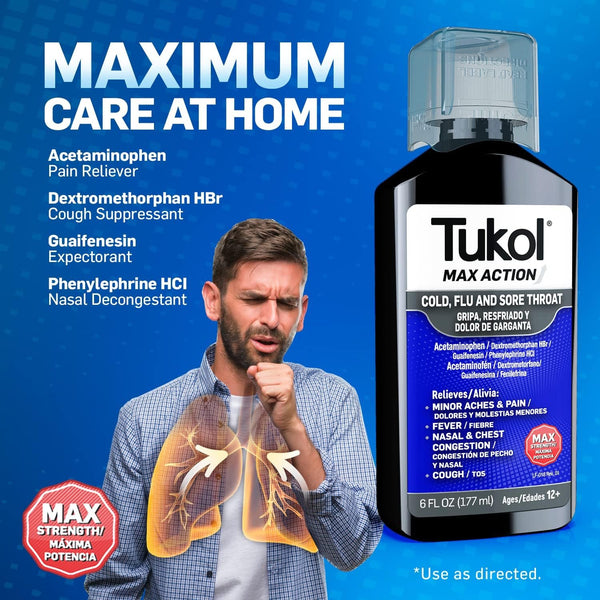 TUKOL Max Cold and Flu, 6 fl. oz.