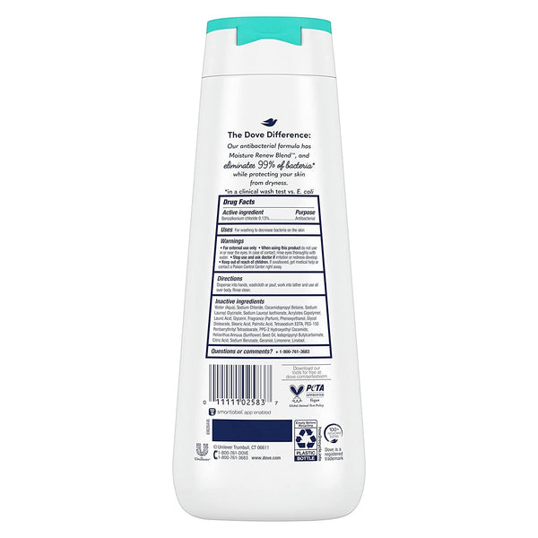 Dove Care & Protect Body Wash Antibacterial, 20 oz/Expiry 01/2025