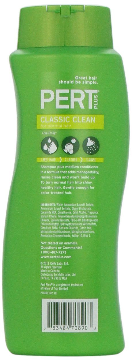 Pert Plus 2 in 1 Classic Clean Shampoo & Conditioner, 25.4 Fl Oz