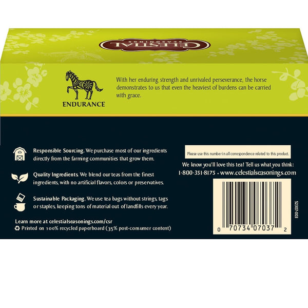 Celestial Seasonings Honey Lemon Ginseng Green Tea, 20 ct