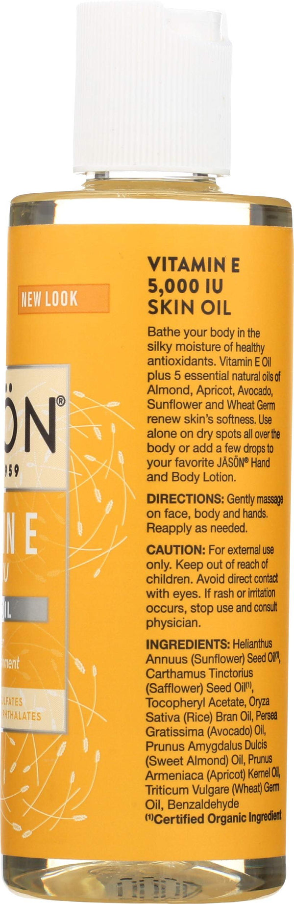 Vitamin E 5,000 IU Oil - All Over Body Nourishment Jason Natural Cosmetics 4 oz Liquid