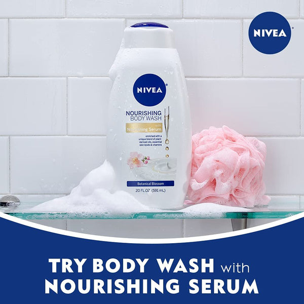 NIVEA Nourishing Botanical Blossom Body Wash, 20 Fl Oz
