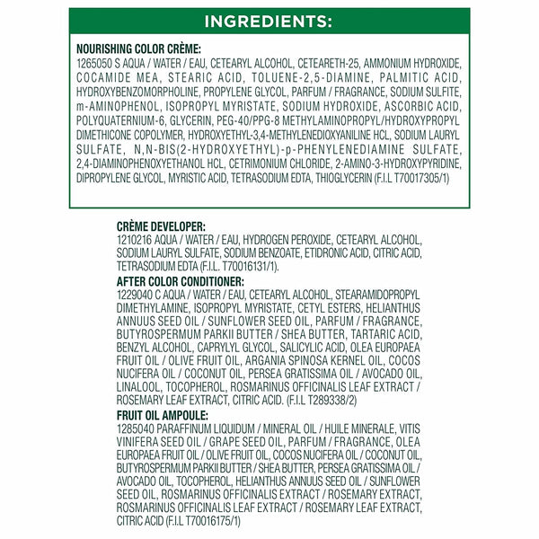 Garnier Hair Color Nutrisse Nourishing Creme