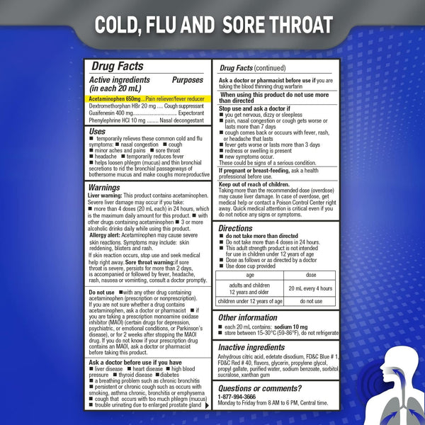 TUKOL Max Cold and Flu, 6 fl. oz.