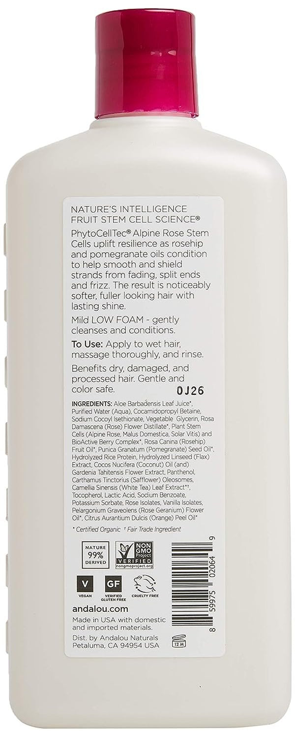 Andalou Naturals Exotic Marula Oil Silky Smooth Shampoo, 11.5 Oz