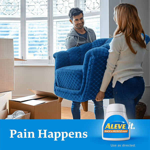 ALEVE Back and Muscle Pain Tablets 50CT-Expires 10/2023