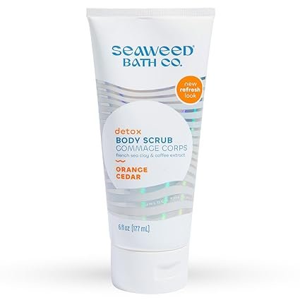 Seaweed Bath Co. Detox Body Scrub, Orange Cedar Scent, 6 Ounce