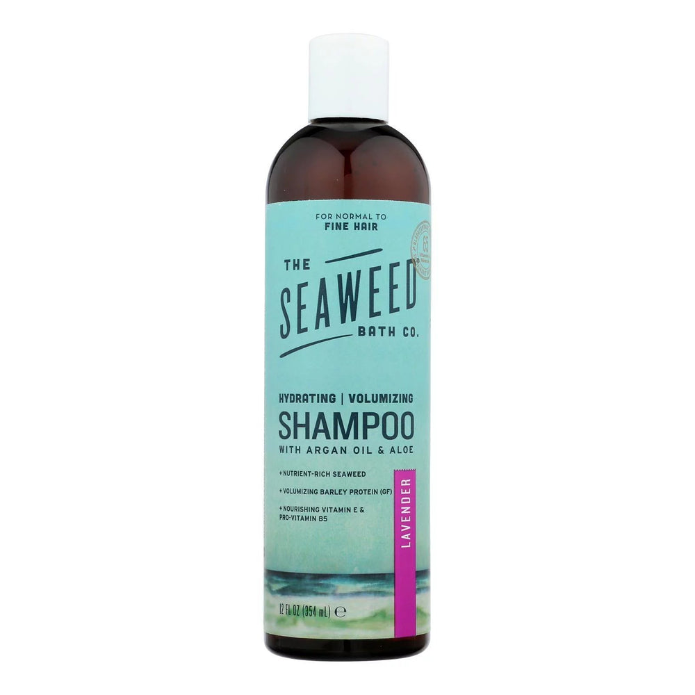Seaweed Bath 231067 12 fl. oz Argan Hair Care Volumizing Lavender Shampoo Bottle