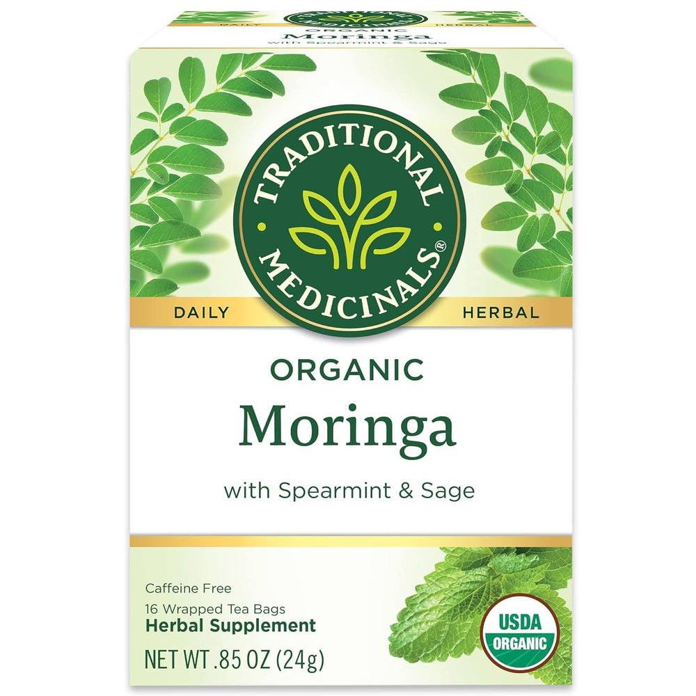 Traditional Medicinals Tea Moringa with Supermint Sage,16 ct