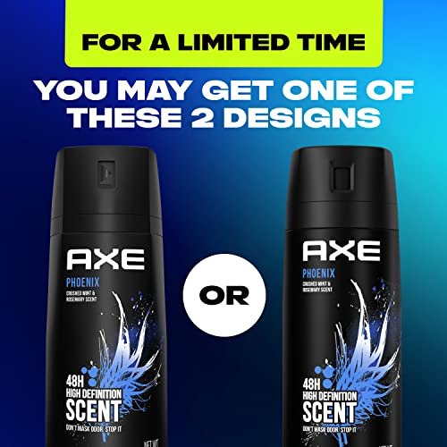 AXE Body Spray Deodorant Phoenix for Long Lasting Odor Protection Deodorant for Men Formulated Without Aluminum 4.0 oz