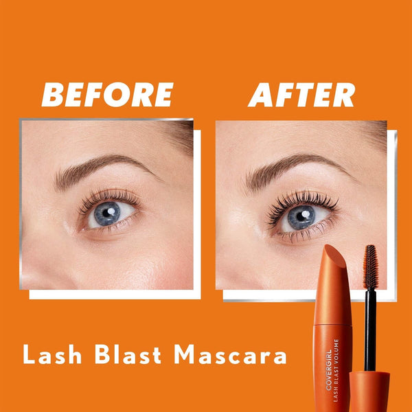 COVERGIRL Lash Blast Volume Waterproof Mascara, Very Black, Boosting, 0.44 Fl Oz